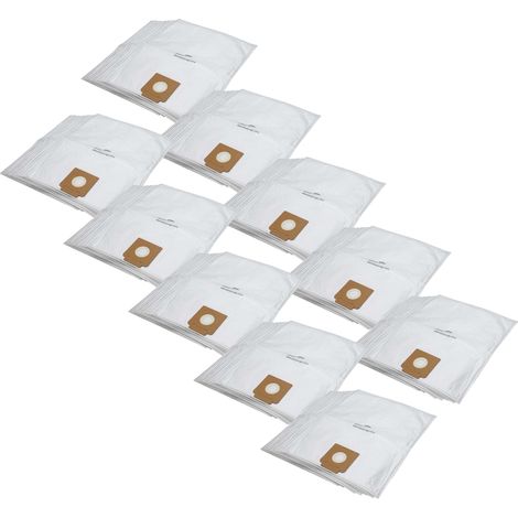 vhbw 100x bolsa compatible con Kärcher T17/1, T12/1, T15/1 aspiradora - 40 cm x 24 cm blanco