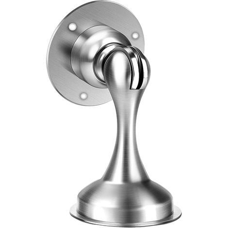 Butée de porte en acier inoxydable 304, magnétique, sans clou, fixation solide, 1 pièce, quincaillerie meuble (1/4)