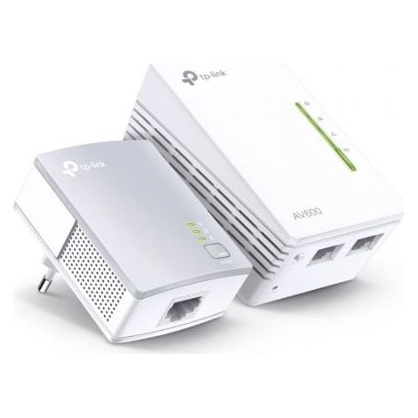 Adaptador Powerline TPLink WPA4221KIT 600Mbps/ Alcance 300m/ Pack de 2