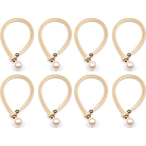 4 paires d'embrasses de rideaux ornées de perles, accessoires de décoration pour la maison, embrasses pour rideaux