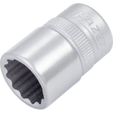 Hazet Steckschlüsseleinsatz 880AZ-1/2, 3/8 (10 mm) Vierkant hohl, Außen Doppelsechskant-Tractionsprofil, SW 1/2 (1/3)