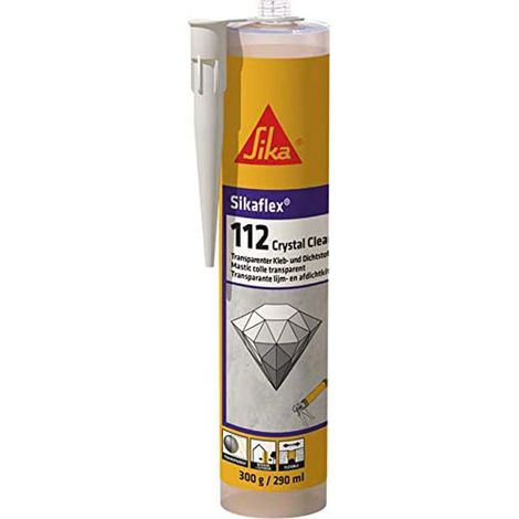 Sikaflex-112 Crystal Clear 300ml transparent vielseitiger Kl (1/5)