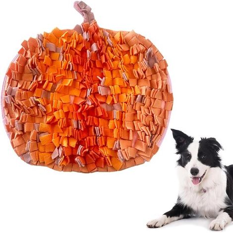 Alfombra para perros lavable y duradera con aromaterapia para perros,Juguetes olfativos naranjas,Alfombra olfativa para perros (1/5)