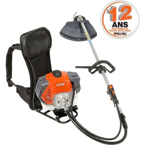 Oleo Mac – Débroussailleuse thermique 40cm³ BCH400BP – Tête nylon Tap'N'Go – Puissance 1.5kW – Harnais dorsal ergonomique