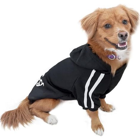 Sweater Coat Pet Clothes for Dogs Puppy Clothes Black Size XXL (1/3)