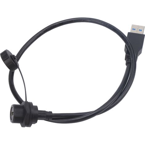 Prise USB-C étanche femelle à montage panneau avec verrouillage fileté E10TPC-TF-F/U3-A-M (0.3M) (1/5)