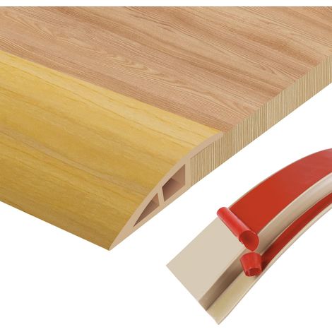 Barre de Seuil Adhesive Seuil de Porte Barre de Seuil Multiniveau pour Relier Les Joints de Sol et Les Transitions de Seuil de Moquette, Carrelage (1/5)