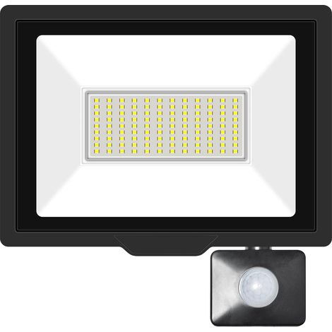 Projecteur LED Extérieur 75W 7500LM Avec Detecteur de Mouvement - Spot Blanc Froid 6000K IP66 Etanche - Eclairage de Sécurité pour Jardin, Patio, Garage (1/5)