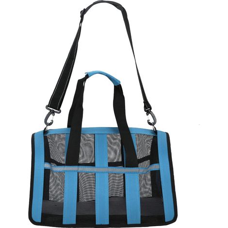 Sac de Transport pour Chat Chien Souple Caisse de Transport Chiot avec Bandoulière Réglable Porte-Chat Portable Approuvé Aériennes Sac à Main Pliable en Maille Respirante pour Chaton Chiot Lapin (1/2)