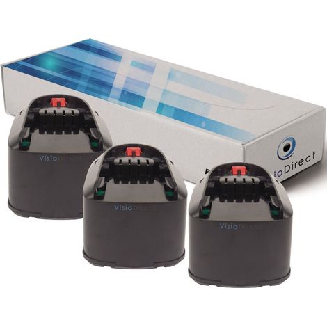 Lot de 3 batteries pour Bosch PSB 18 LI-2 perceuse à percussion 3000mAh 18V (1/2)