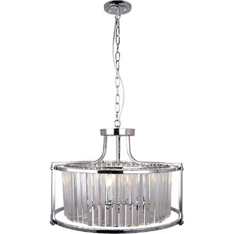 Asbury P - Lampadario Hampton in cristallo cromato 58 cm (1/2)