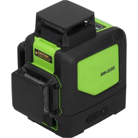 SW-333G Laser-Liniennivellierung, automatisches Nivellierungsgerät mit grünem Laserstrahl, EU-Netzanschluss, AC 100–240 V (1/5)