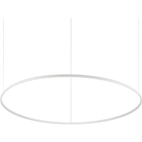ORACLE SLIM ROUND SOSPENSIONE LED SMD 77W  8150 lm 4000 K D.150CM DIMMERABILE DALI-PUSH BIANCO