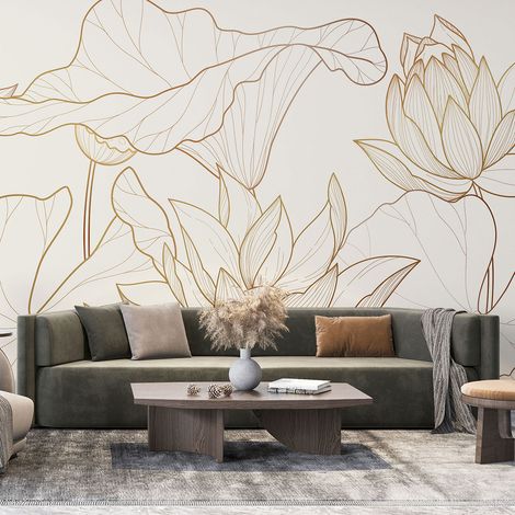Papier peint panoramique - Fleurs - 195 cm x 80 cm (1/4)