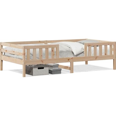 Maison Exclusive - Massivholzbett ohne Matratze 80x200 cm Kiefern