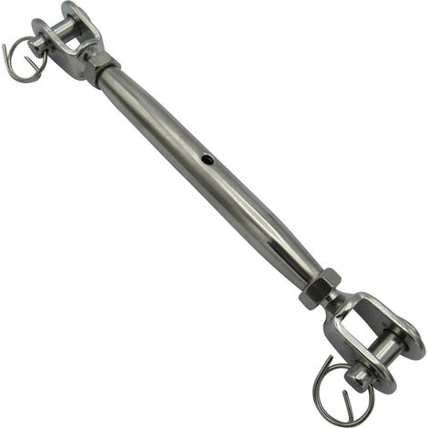 Mini Stainless Steel Rigging Screw Jaw & Jaw M4 (Marine Boat Closed Fork Turnbuckle) (1/5)