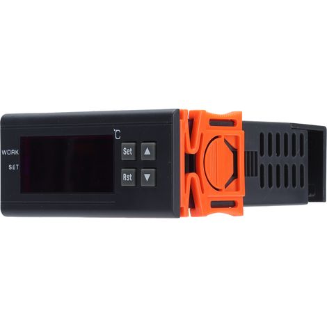Digitaler Thermostat-Temperaturregler mit Sonde und LCD-Bildschirm, AC220V/5A, elektronischer Regler für Heizung und Kühlung, präzise digitale Anzeige, 1 Stück. (1/5)