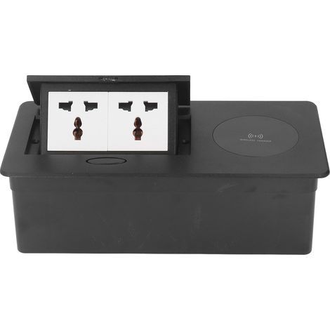 Borne de Connexion Table Salle de Réunion Prise Bureau Encastrable Multiprise Multifonction Charge sans Fil AC250V (1/5)