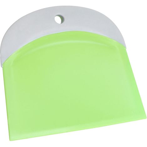 2 spatules à crème en plastique, coupe-pâte, outil de cuisine pour la pâtisserie, vert (1/5)