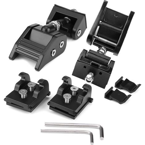 Eosnow 2-teiliges Haubenschloss-Verriegelungshalterungs-Schnallen-Set zum Niederhalten für Wrangler JK Unlimited 2007–2017