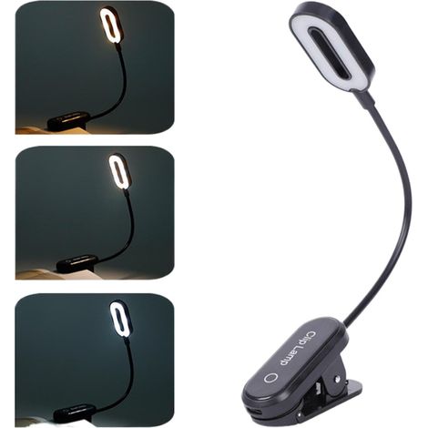 Lampe de lecture à clipser, 31,5 x 3 cm, LED pour lire au lit (1/5)