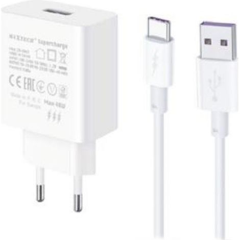 Kit caricabatterie usb-microusb per tablet smartphone 1m bianco supercharge 40watt (1/3)