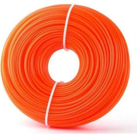 Fil pour Débroussailleuse Rond 2,4mm x 100 m DIY Bobine de Fil Debroussailleuse TETE (1/4)
