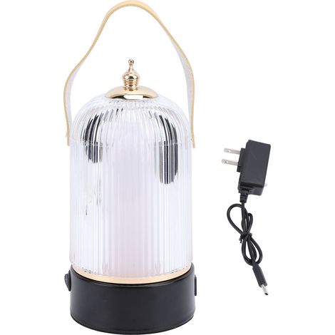 Ortviai Lampe de Table Sans Fil LED Rechargeable avec 3 Modes – Acrylique et Métal, 19 cm, Idéale pour Chambre, Café, Camping (1/5)