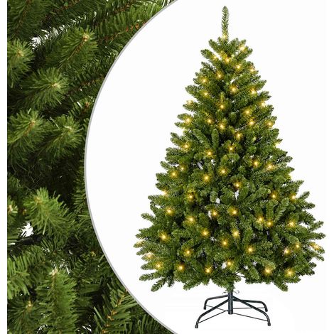 Albero di Natale Artificiale con Rami Pieghevoli 120 cm 150 LED vidaXL (1/5)