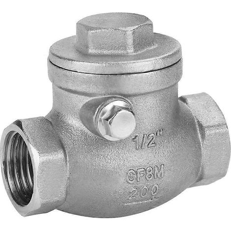 1/2" DN15 Edelstahl-Rückschlagventil mit Innengewinde WOG, 200 PSI