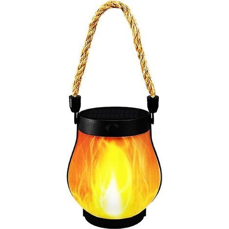 Solar-powered flashing flame lights, solar-powered dancing flame lights, solar-powered flame lights, stationary and flashing lights, USB and solar charging. (1/5)