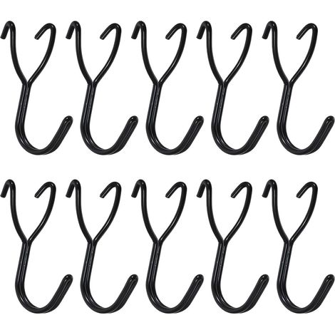 Lot de 20 crochets à outils en acier inoxydable pour panneau