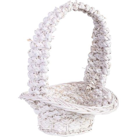 Cesta de mimbre blanca 38x31x13/16/43h cm (1/5)