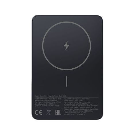 Xiaomi Power Bank Super Slim Magnetic 5000 mAh Black EU BHR08PMGL Beige