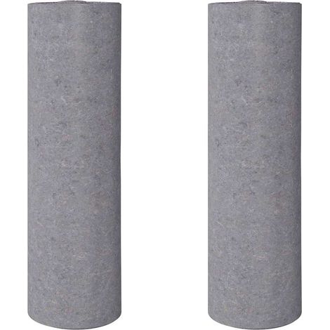 Polaires de peintre antidérapantes 2 pcs 50 m 220 g/m² gris (1/5)