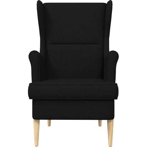 vidaXL Armchair Black Fabric