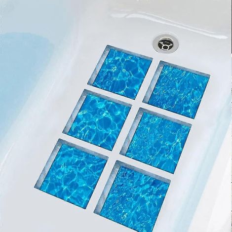 Autocollants 3D pour baignoire : Le monde sous-marin, revêtements de sol antidérapants, autocollants de sécurité pour baignoire, tatouages adhésifs pour baignoire, appliques pour baignoire (1/5)