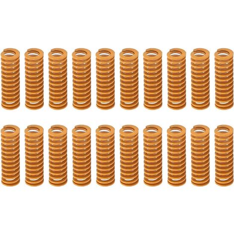 20 Stück Extruder-Nivellierfedern für 3D-Drucker mit Heizbett, Zubehör 8 x 25 mm