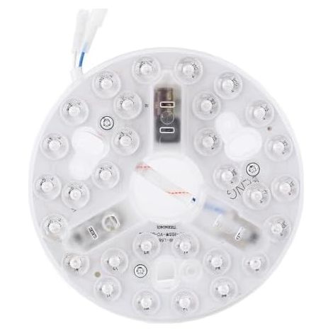 Ventilateur de Plafond de 5,3 Pouces Lumière LED, 3000K 4200K 6500K LED Retrofit Kit Remplacement, 15W 95 à 265V Panneau de Carte Lumineuse Ronde (1/5)