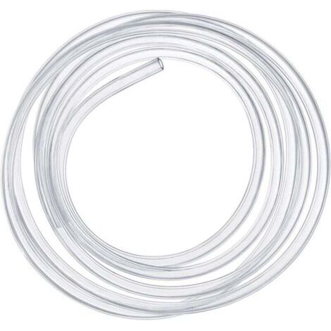 BUNTHAUS PA Tuyau en Silicone Transparent 5m pour Aquarium Oxygène Air Eau Diamètre Intérieur 7mm Extérieur 9mm (1/4)
