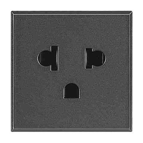 BTIHS4126 Presa 2P+T 16A 127/250Vac standard euroamericano