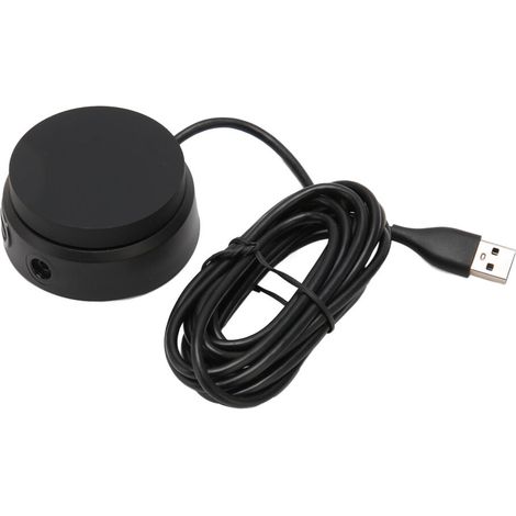 Adaptador de audio externo para auriculares y micrófono, control de volumen de 4 niveles, tarjeta de sonido USB a 3,5 mm, calidad de sonido de alta fidelidad, compatible con portátiles, ordenadores y 