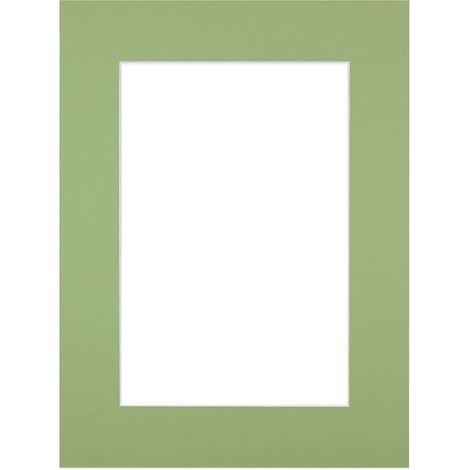 Passe-partout vert amande 40x50 cm ouverture 30x40 cm, en carton - fabriqué en France (1/3)