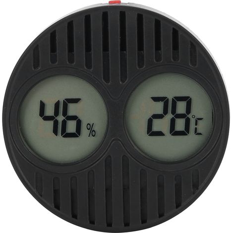 Hygromètre rond numérique haute précision ℃/℉, thermomètre pour boîte à cigares humidor, moniteur de température (1/5)