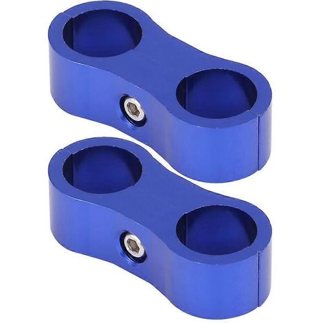 supports adaptateurs de collier de serrage AN6 pour séparateur de tuyau avec tresse, universels, bleus