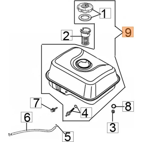 Serbatoio idropulitrice modelli PWX200C ORIGINALE EMAK L66150627