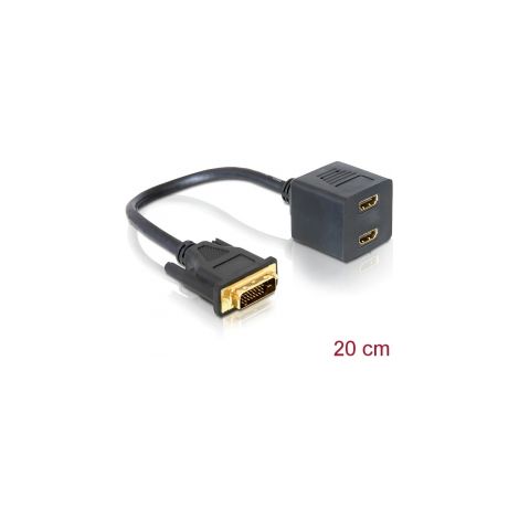 Adaptador DVI24+1 2x HDMI H