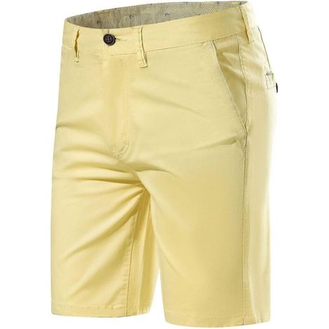 Herren-Chino-Shorts in Khaki – Größe 36 – Gelb (1/5)
