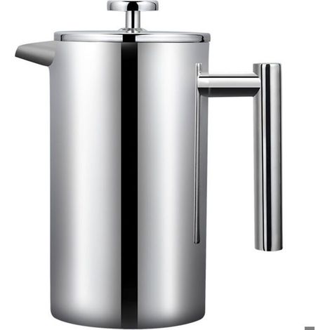 Cafetière française inox 304 1000ml théière artisanale (1/5)