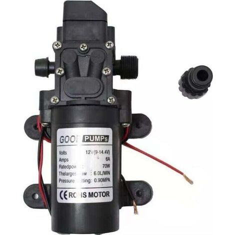 12V High Pressure Water Pump Self-Priming for Caravan Boat Cleaning Garden Irrigation (1/4)